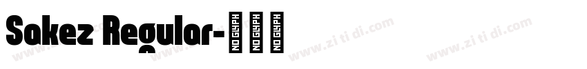 Sakez Regular字体转换